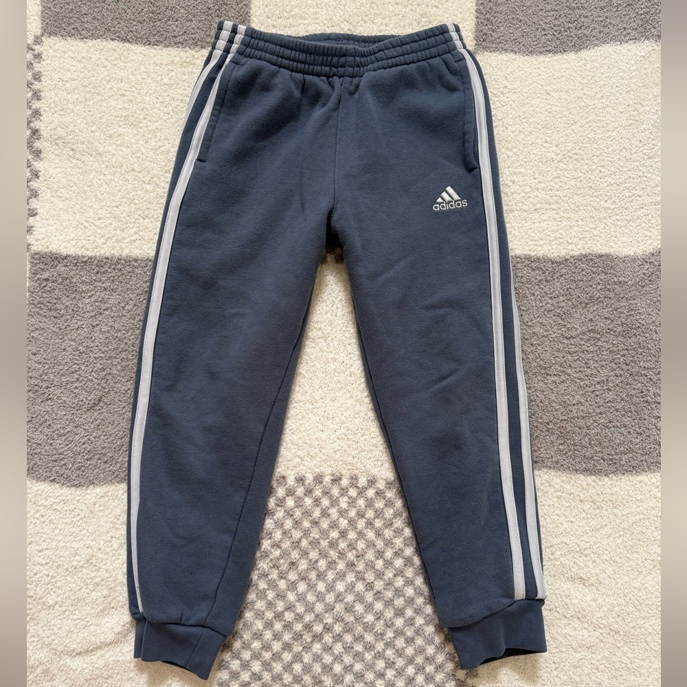 Adidas Boys Size 6 Blue Sweatpants